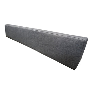 RB Components 76" Fabric-Loose Back Rest Triangle Cushion-  Charcoal Cloth