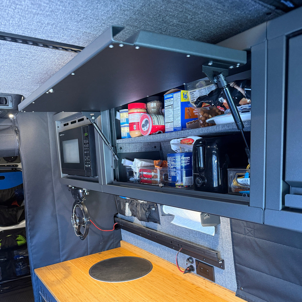 RB Components 2007+ Mercedes Sprinter Van Overhead Cabinet, 16"H x 14"D x 24"W