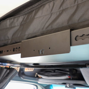 Canyon Adventure Vans Cab Shelf TV Bracket