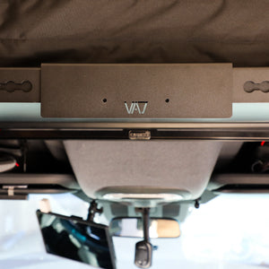 Canyon Adventure Vans Cab Shelf TV Bracket
