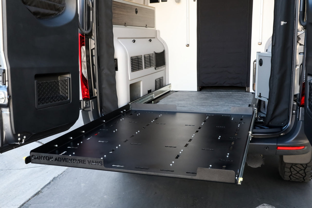 Canyon Adventure Vans Garage Slide Out Deck