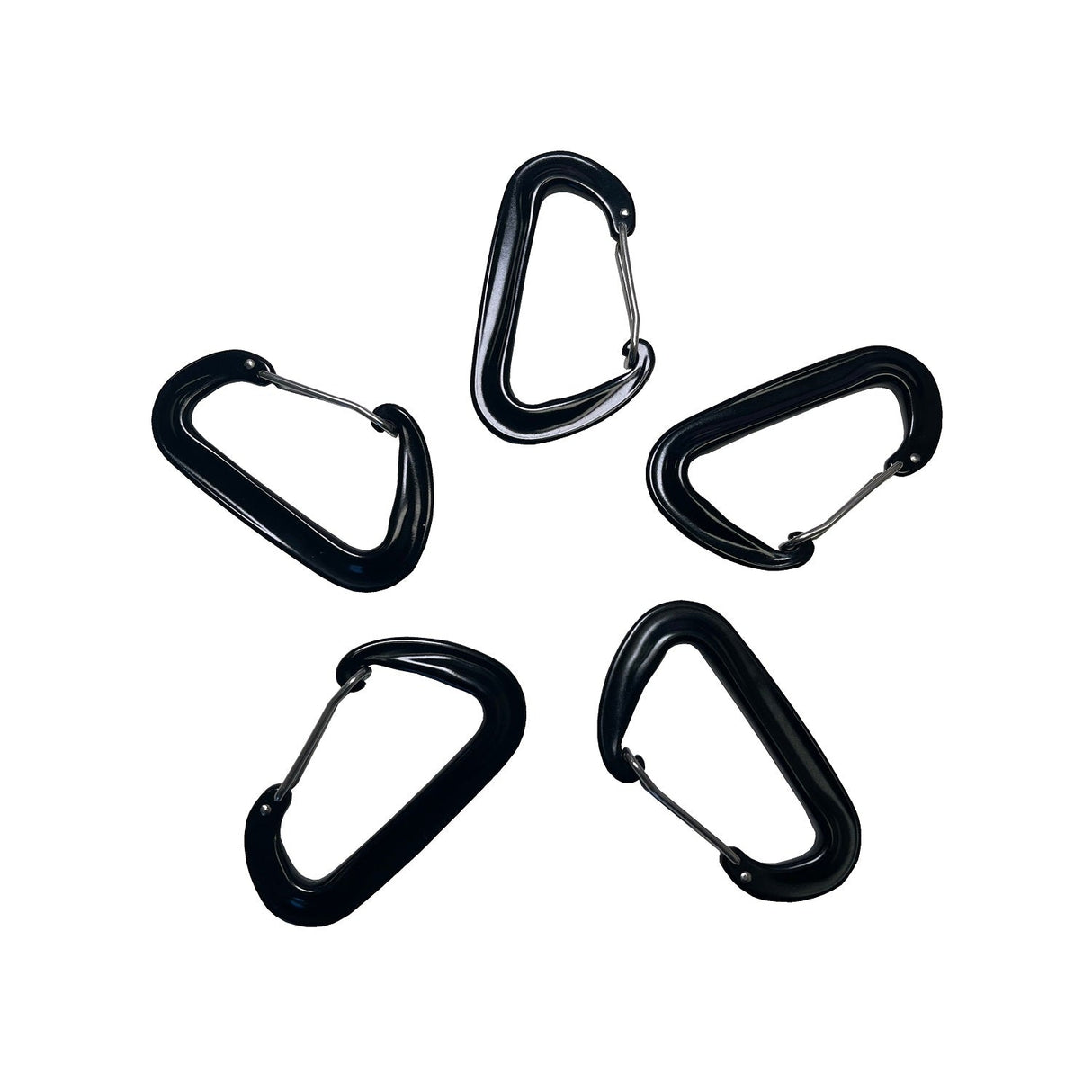 RB Components Black Caribener Clip - 5 Pack