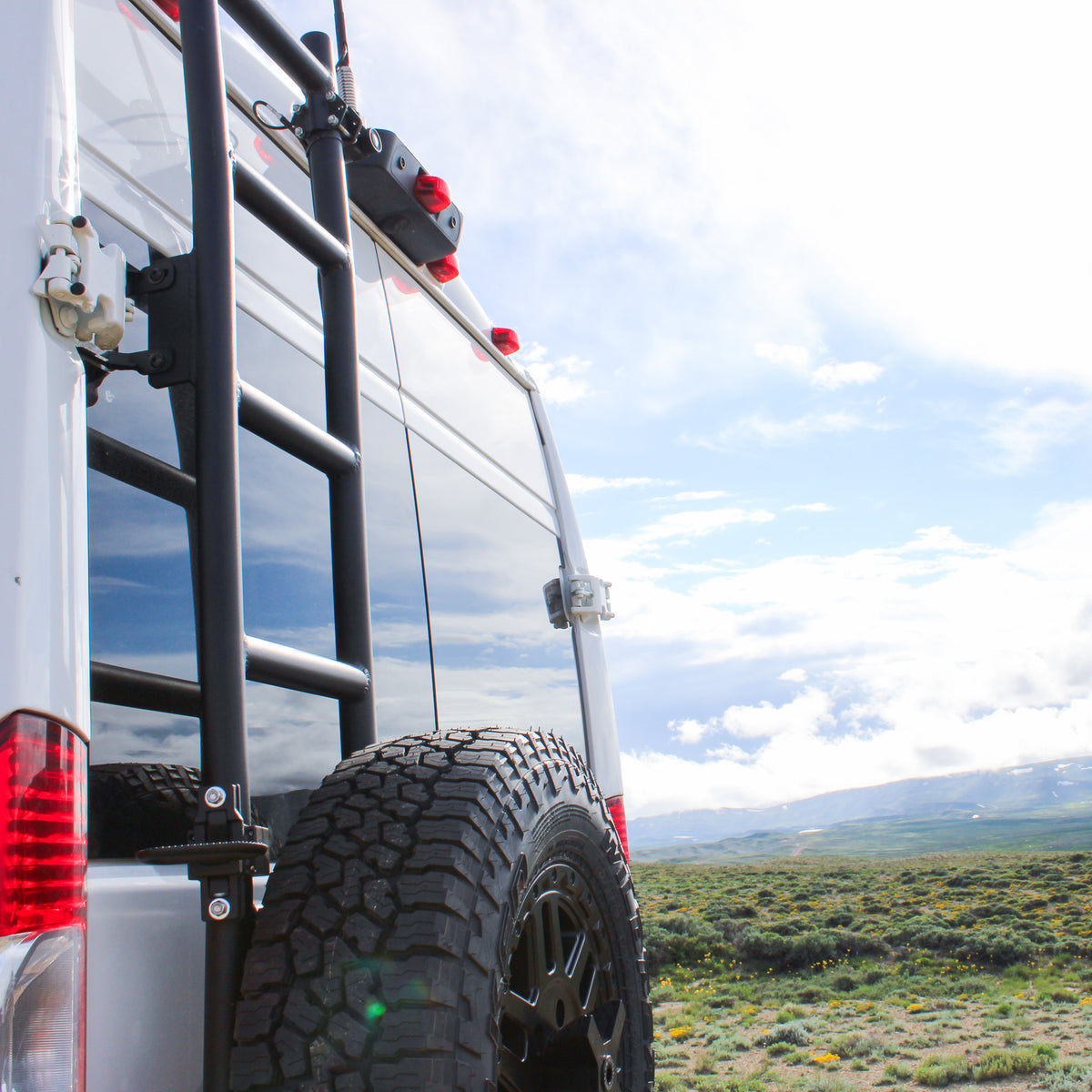 Aluminess 2014+ Ram ProMaster Rear Door Ladder – Campervan HQ
