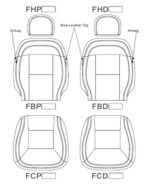 Ram ProMaster Seat Covers 1st Row - 1500 / 2500 / 3500 Cargo Van 2017-2026