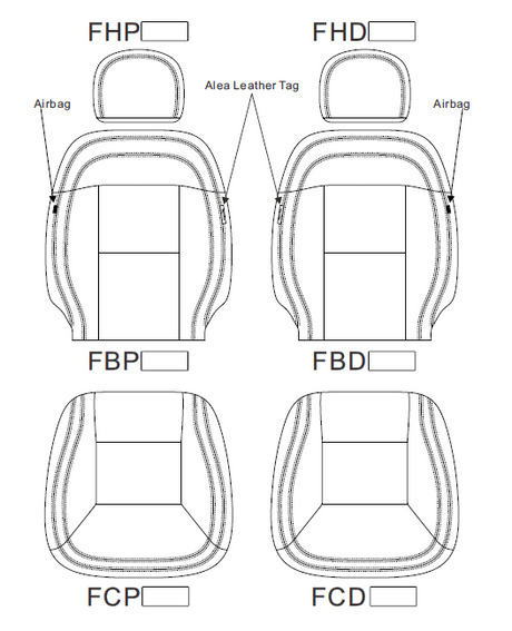 Ram ProMaster Seat Covers 1st Row - 1500 / 2500 / 3500 Cargo Van 2017-2026