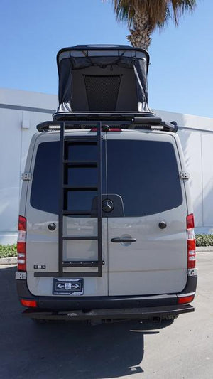 RB Components 2007+ Sprinter Van HD Rear Door Ladder - Low Roof