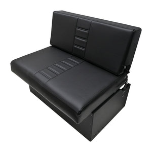 RB Components 34" Folding Bench Seat - Carbon Fiber Vinyl