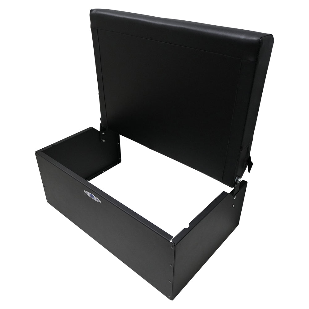 RB Components 34" Folding Bench Seat - Carbon Fiber Vinyl