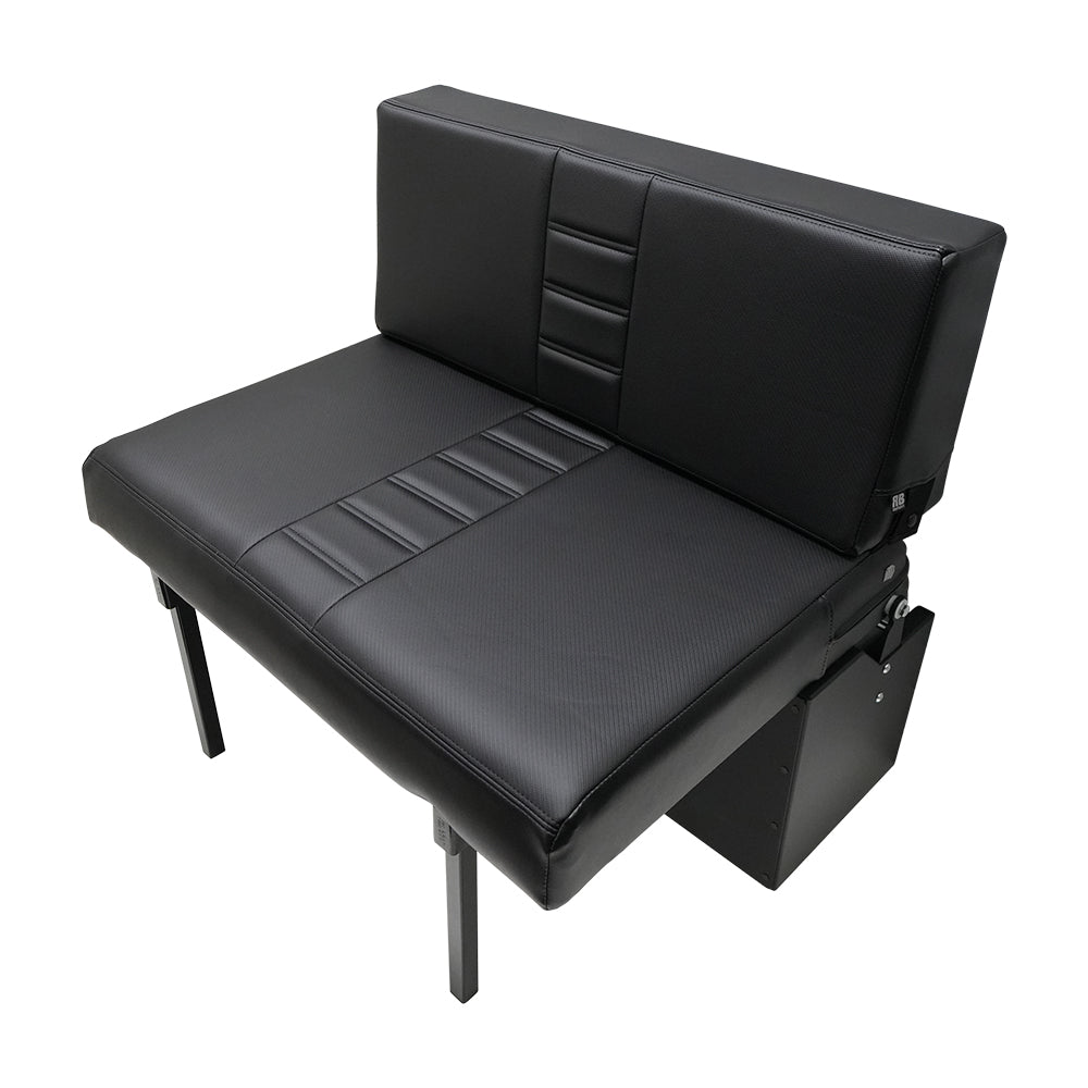 RB Components 34" Folding Bench Seat - Carbon Fiber Vinyl