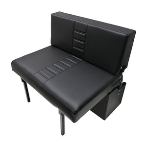 RB Components 34" Folding Bench Seat - Carbon Fiber Vinyl