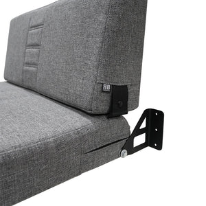 RB Components 34" Folding Bench Seat - Retro Graphite Tweed