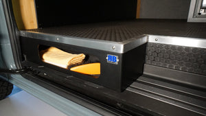 RB Components 2007+ Sprinter Van - Sliding Door Floor Extension w/Access for wood sub floor trim