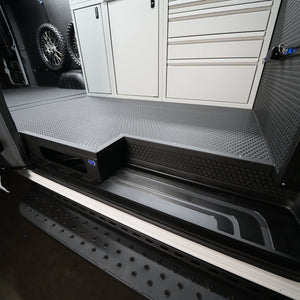RB Components 2007+ Sprinter Van - Sliding Door Floor Extension w/Access for wood sub floor trim