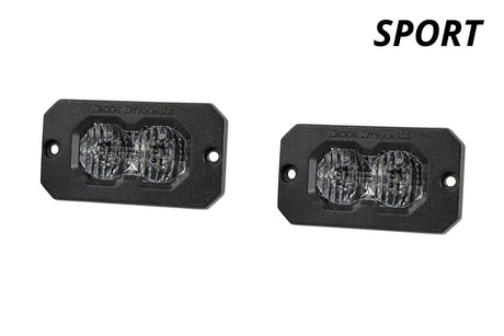 Diode Dynamics C2 2.0 Sport White Flood Flush RBL (Pair)-1