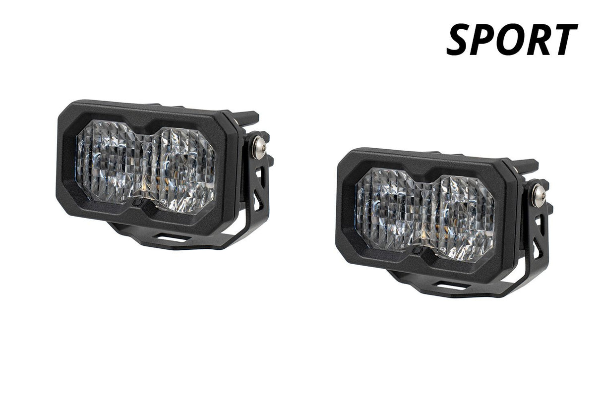 Diode Dynamics C2 2.0 Sport White Flood Standard ABL (Pair)-1