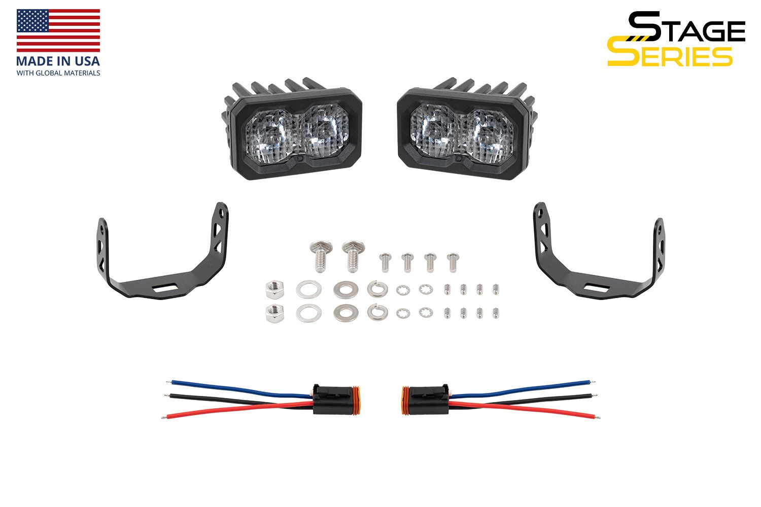 Diode Dynamics C2 2.0 Sport White Flood Standard ABL (Pair)-9