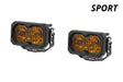 Diode Dynamics C2 2.0 Sport Yellow Flood Standard ABL (Pair)-1