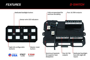 Diode Dynamics Diode Dynamics D-Switch 8-Channel Switch Panel-5