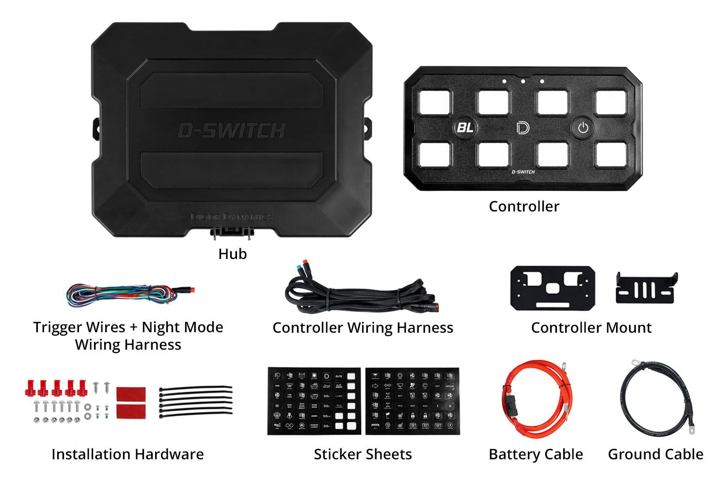 Diode Dynamics Diode Dynamics D-Switch 8-Channel Switch Panel-8