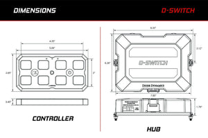 Diode Dynamics Diode Dynamics D-Switch 8-Channel Switch Panel-9