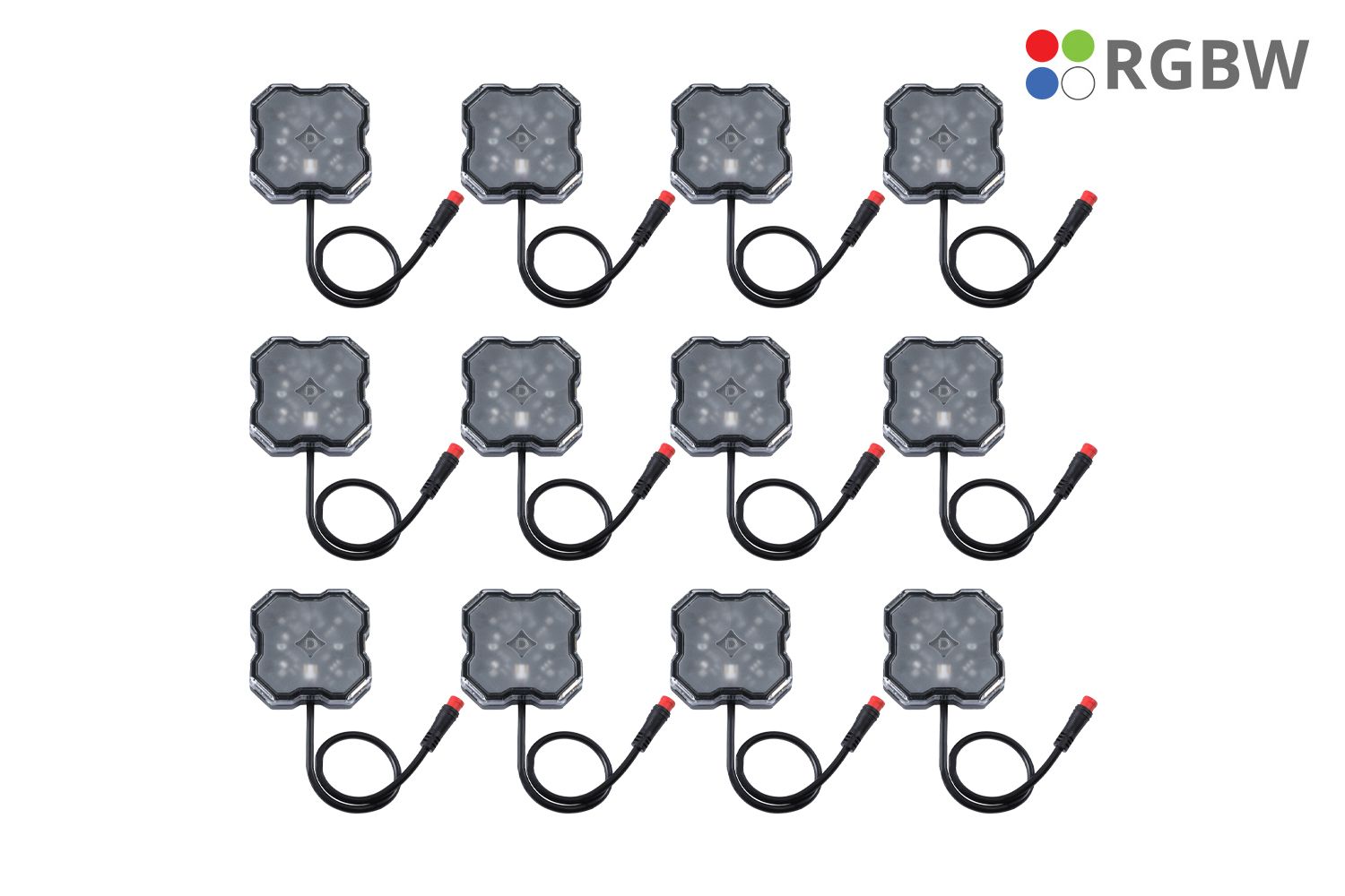 Diode Dynamics RGBW Rock Light Installer Kit w Controller (12-pack)-1