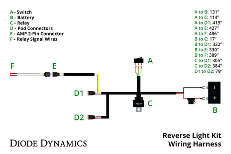 Diode Dynamics Reverse Light Wiring Kit (w/ running light)-2