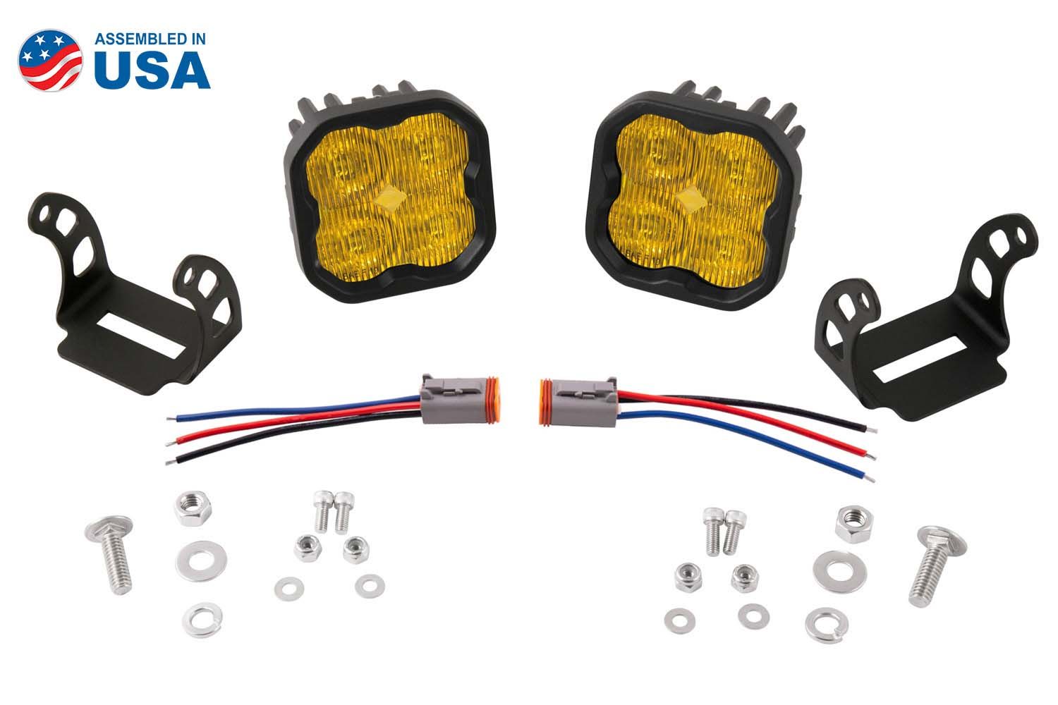 Diode Dynamics SS3 Pro ABL Yellow SAE Fog (Pair)-9