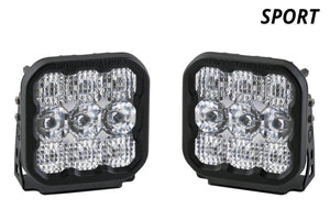 Diode Dynamics SS5 LED Pod Sport White Driving (Pair)-1
