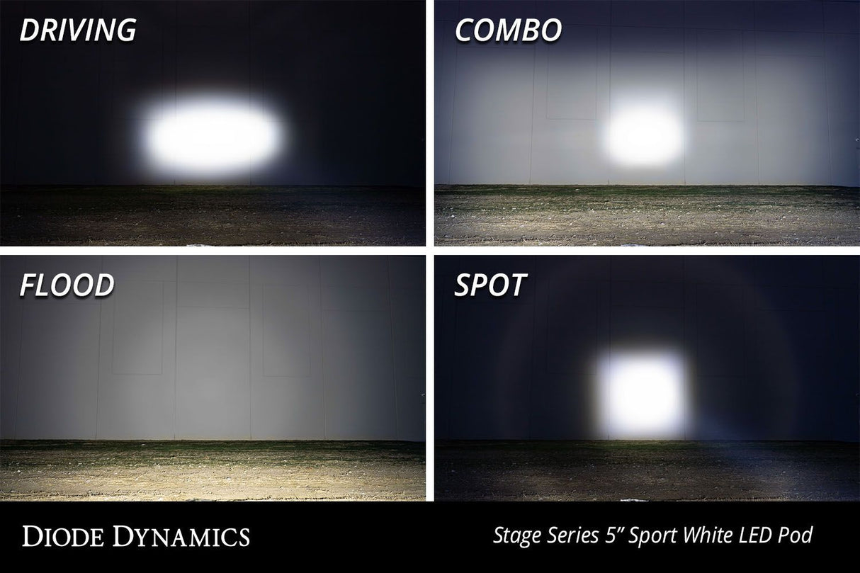 Diode Dynamics SS5 LED Pod Sport White Driving (Pair)-6
