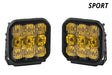 Diode Dynamics SS5 LED Pod Sport Yellow Spot (Pair)-1