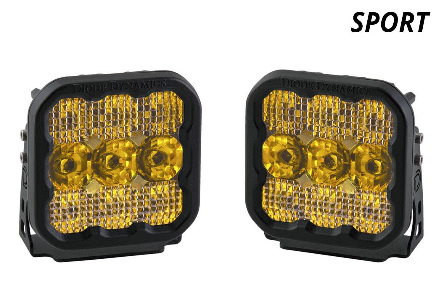 Diode Dynamics SS5 LED Pod Sport Yellow Spot (Pair)-1