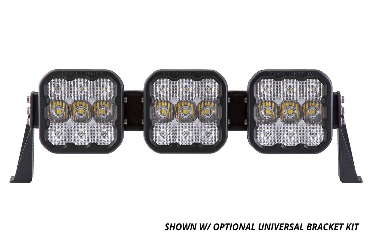 Diode Dynamics SS5 Sport Universal CrossLink 3-Pod Lightbar White Driving-3
