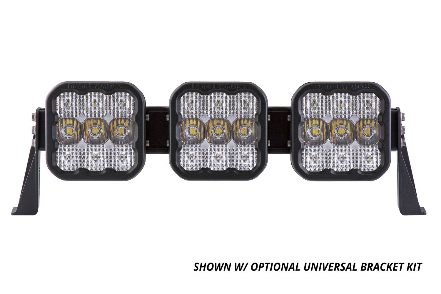 Diode Dynamics SS5 Sport Universal CrossLink 3-Pod Lightbar White Driving-3