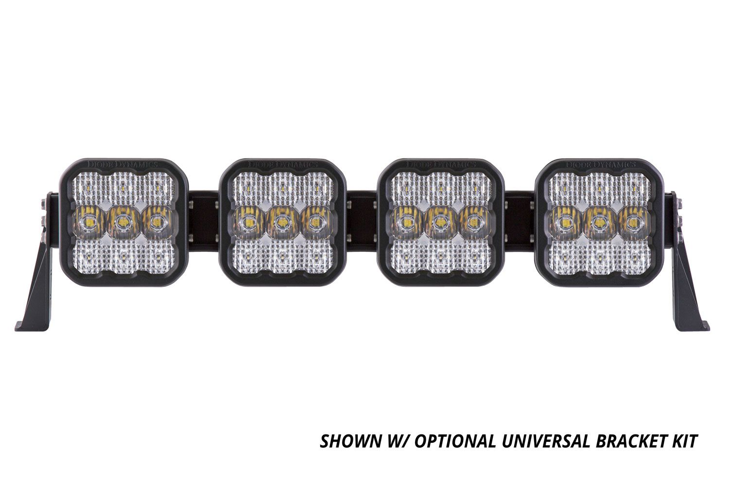 Diode Dynamics SS5 Sport Universal CrossLink 4-Pod Lightbar Yellow Driving-1