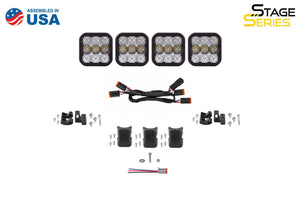 Diode Dynamics SS5 Sport Universal CrossLink 4-Pod Lightbar Yellow Driving-4