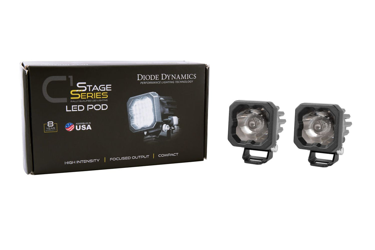 Diode Dynamics SSC1 LED Pod Sport White Flood ABL (Pair)-5