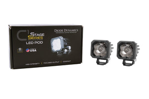 Diode Dynamics SSC1 LED Pod Sport White Flood ABL (Pair)-5
