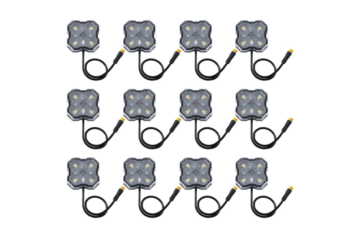 Diode Dynamics Single-Color Rock Light Installer Kit (12-pack)-1