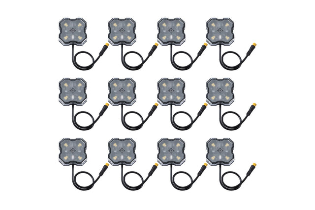 Diode Dynamics Single-Color Rock Light Installer Kit (12-pack)-1