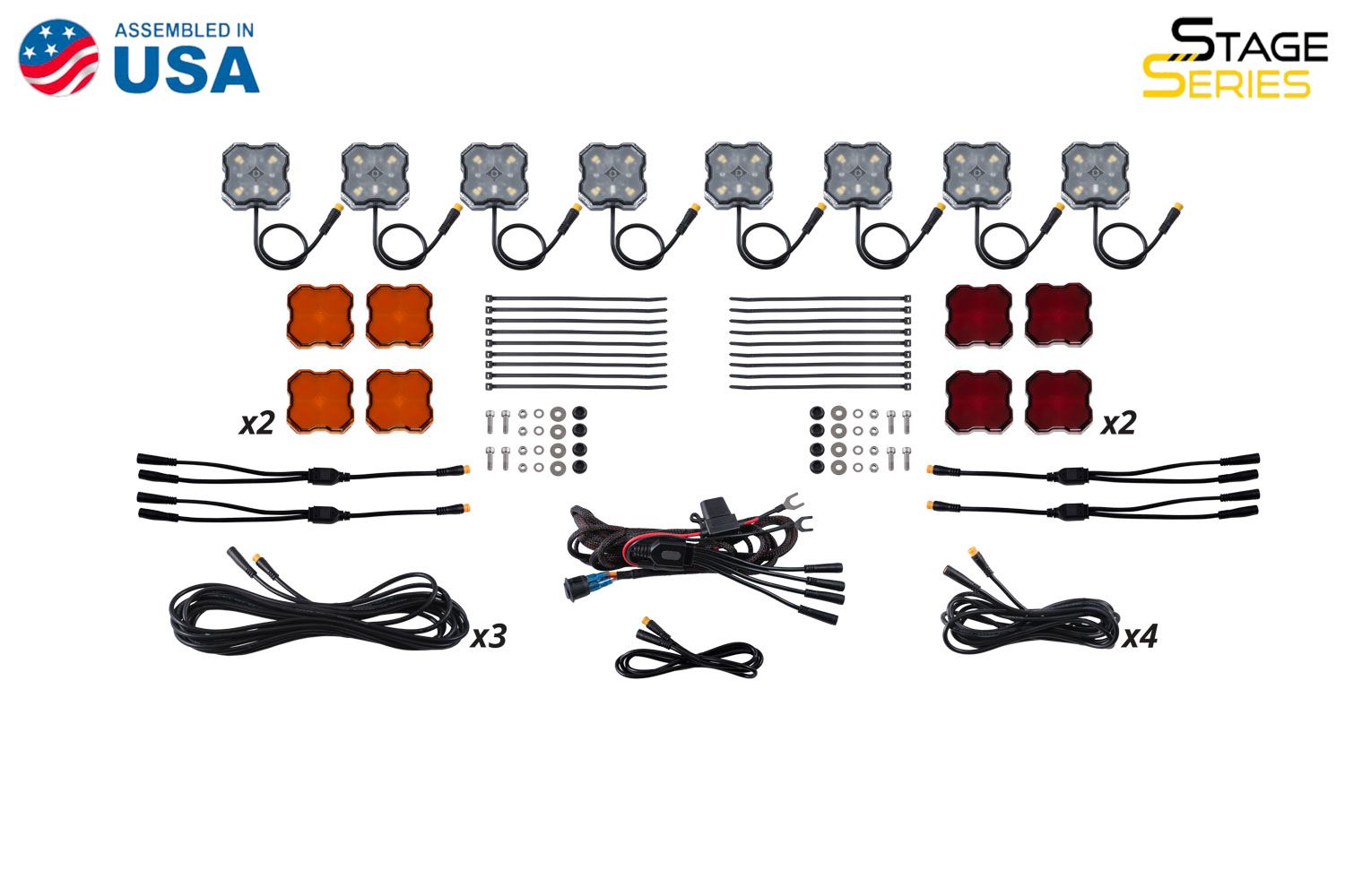 Diode Dynamics Single-Color Rock Light Installer Kit (8-pack)-9