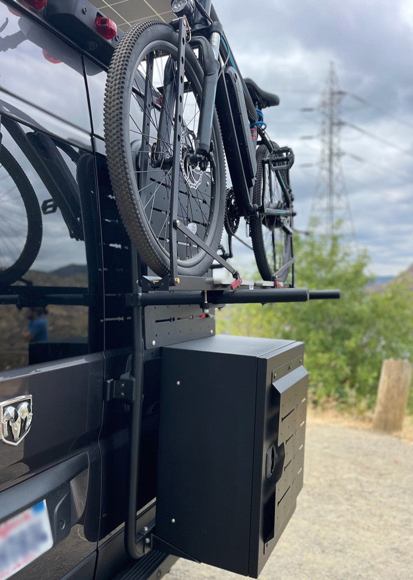 Ram Promaster Side Rack Aluminess 2014+ Ram ProMaster Passenger Side Box and Bike Carrier ...