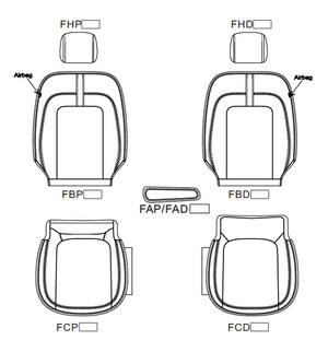 Ford Transit Connect XLT Seat Covers - Cargo Van 1st Row 2019-2023