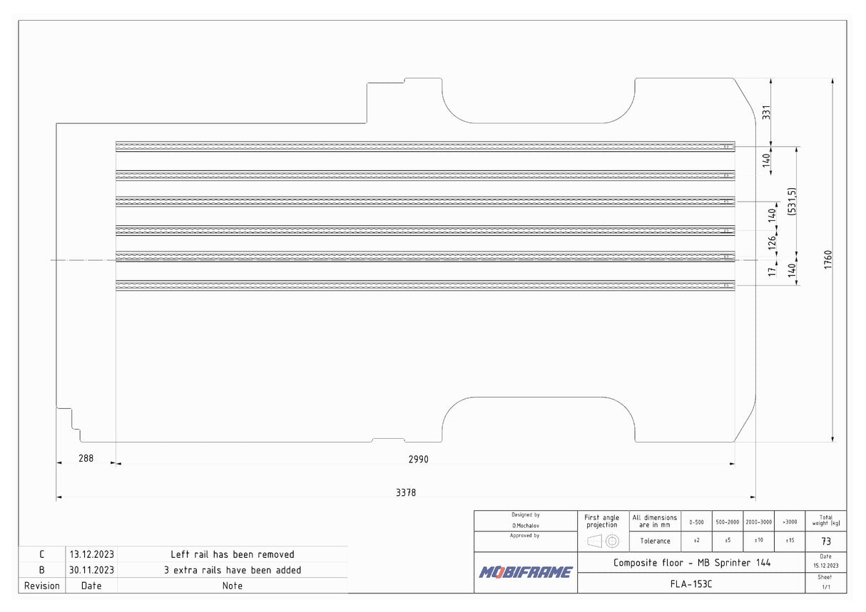 MobiFrame 2007+ Mercedes Sprinter Floor System