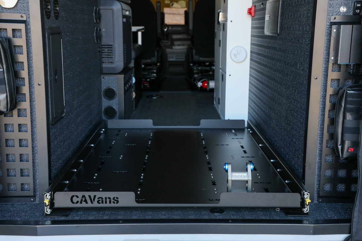 Canyon Adventure Vans Garage Slide Out Deck for Grit Overland