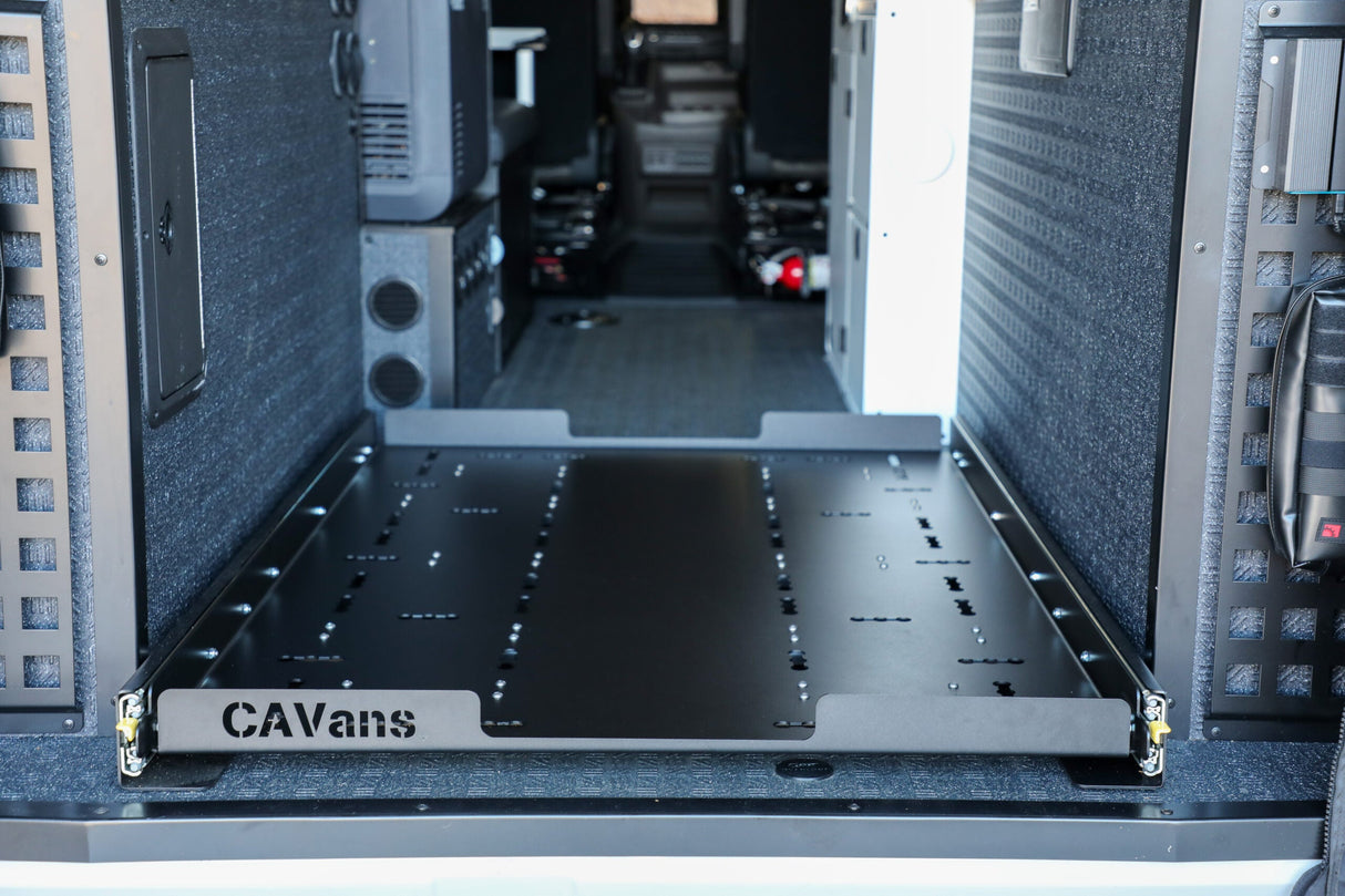 Canyon Adventure Vans Garage Slide Out Deck for Grit Overland