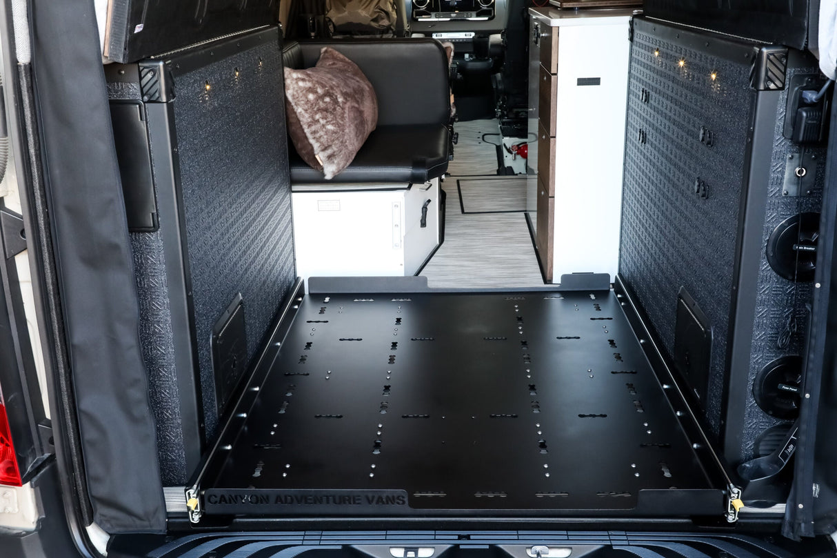 Canyon Adventure Vans Garage Slide Out Deck