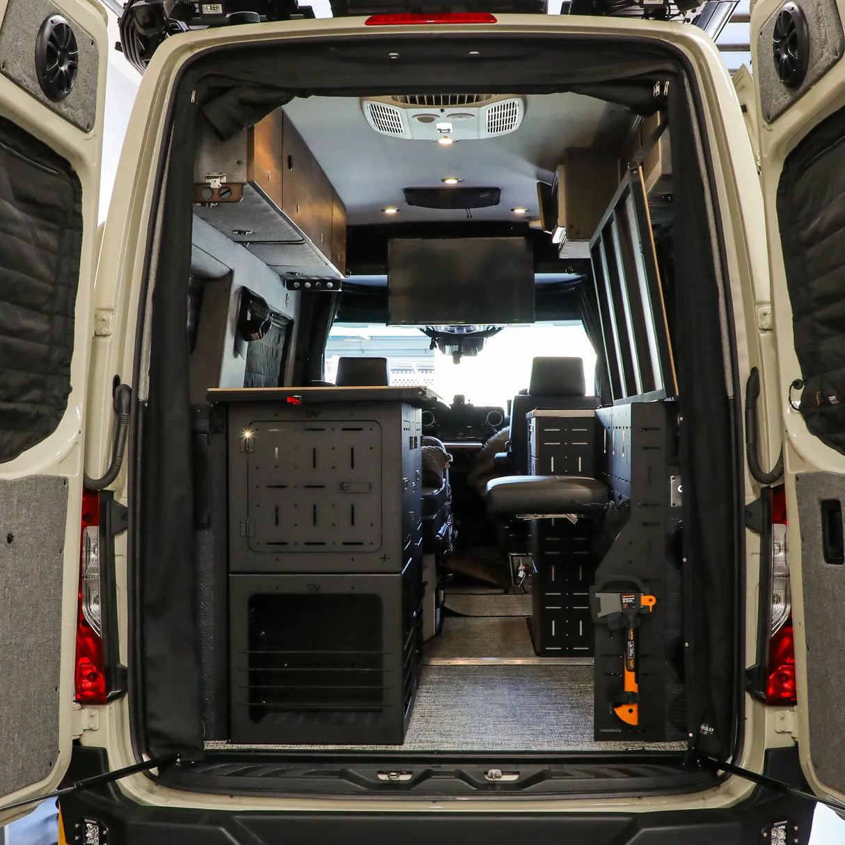 Canyon Adventure Vans Passenger Gear Wall Pro for Storyteller Overland