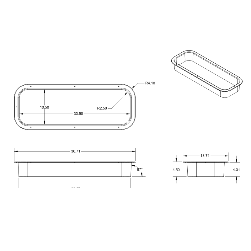 GoCode 2014+ Ram ProMaster Half-Slider Bunk Window Trim Ring