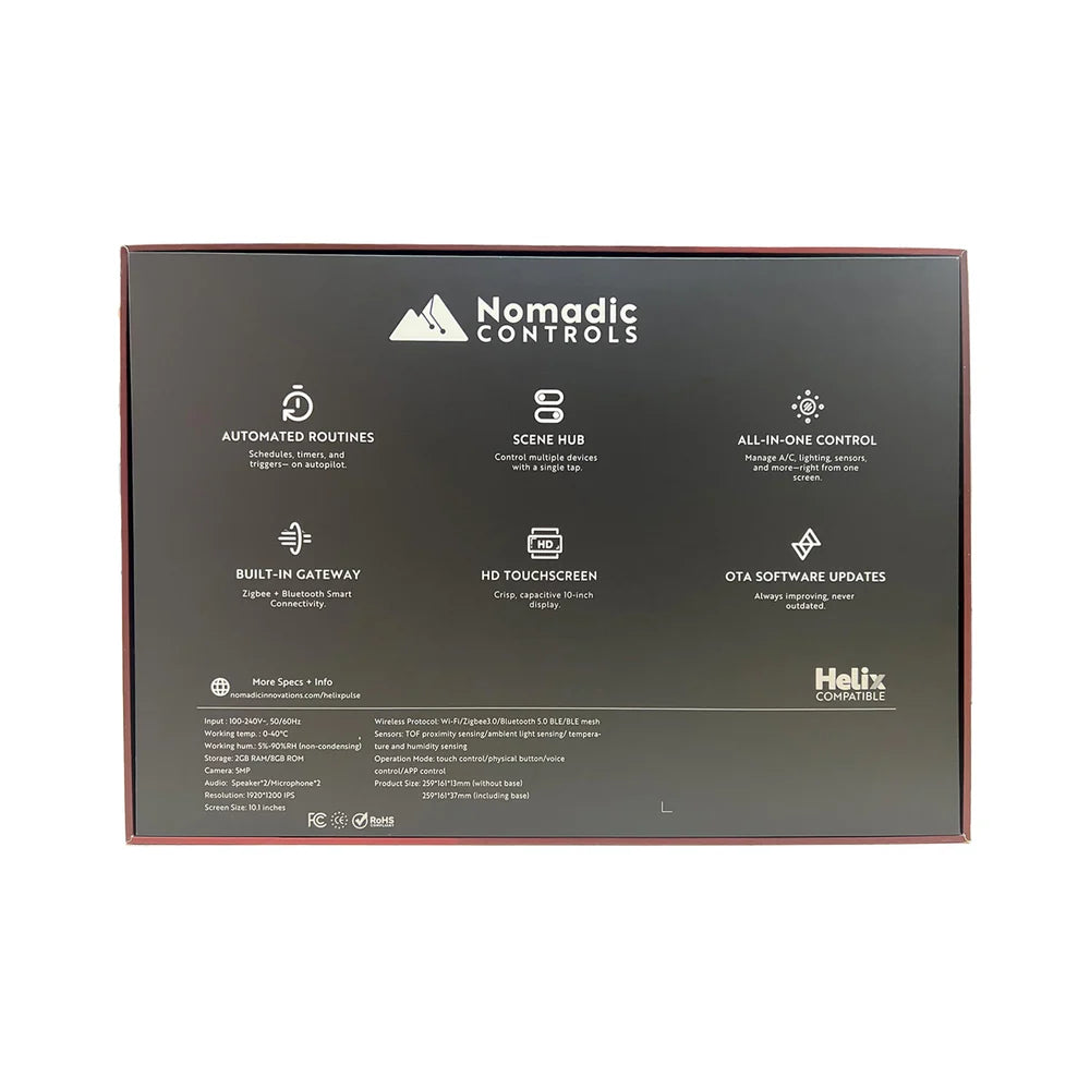 Nomadic Controls Helix Pulse Smart Touchscreen Hubs