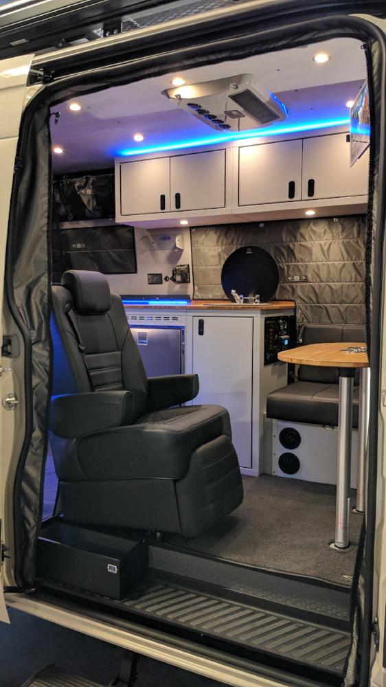 RB Components 2007+ Sprinter Van Sliding Door Step Retainer Box - Upgraded floor